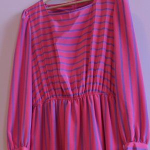 Vintage Satin Midi Dress